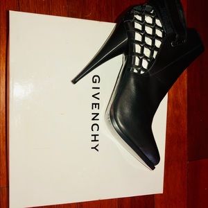 Givenchy cut out ankle booties